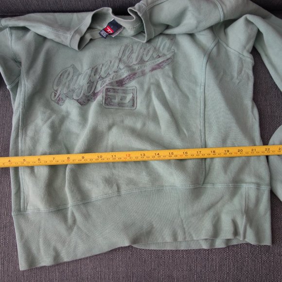 Diesel Denim Division Rugged & Bold Green Sweatshirt Made in Italy Size L - Picture 8 of 12